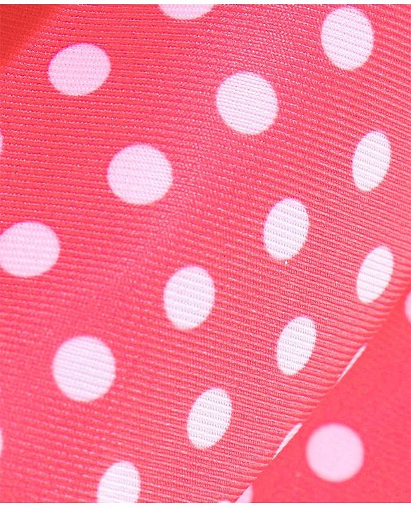 Babyhug Sleeveless Two Piece Swimsuit Polka Dot Print- Pink