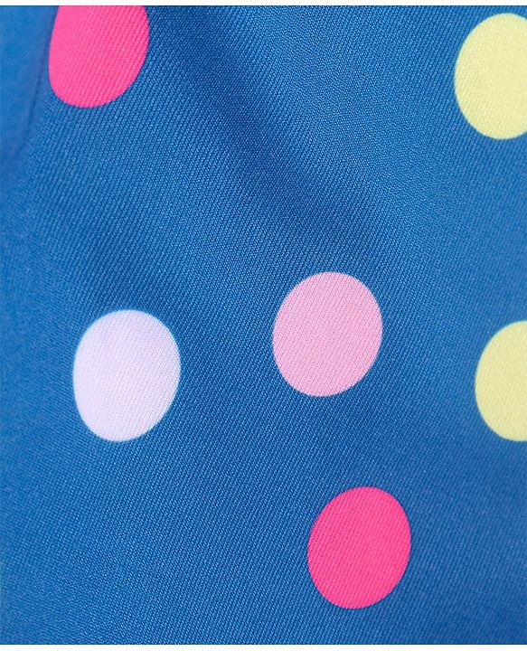 Babyhug Sleeveless V Cut Swimsuit Polka Dot Pattern - Navy