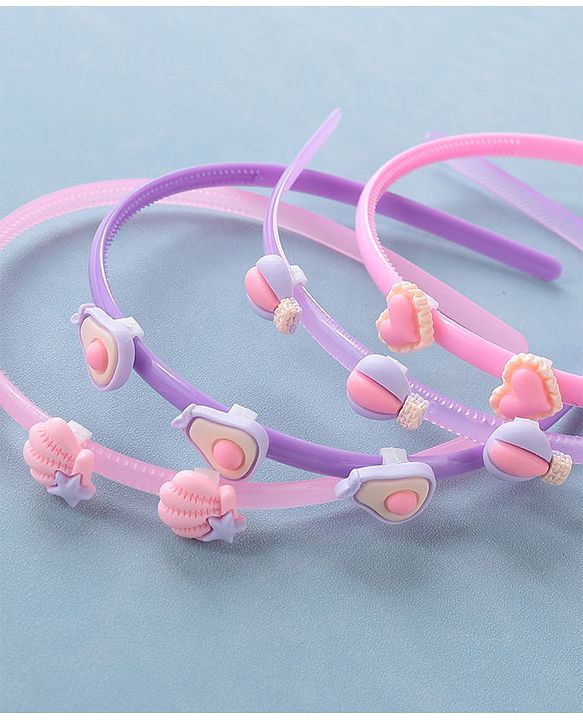 Babyhug Hair Bands Free Size Pack of 4 - Multicolour