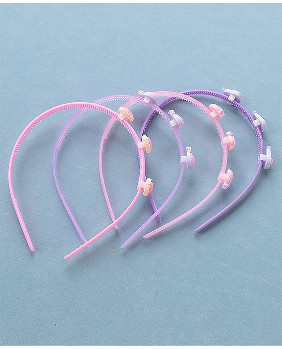 Babyhug Hair Bands Free Size Pack of 4 - Multicolour
