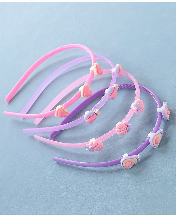 Babyhug Hair Bands Free Size Pack of 4 - Multicolour