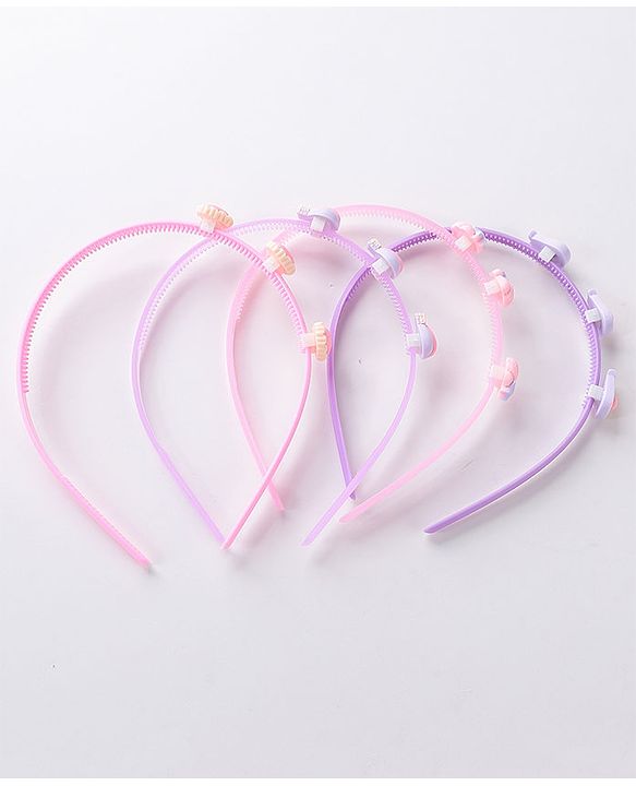 Babyhug Hair Bands Free Size Pack of 4 - Multicolour