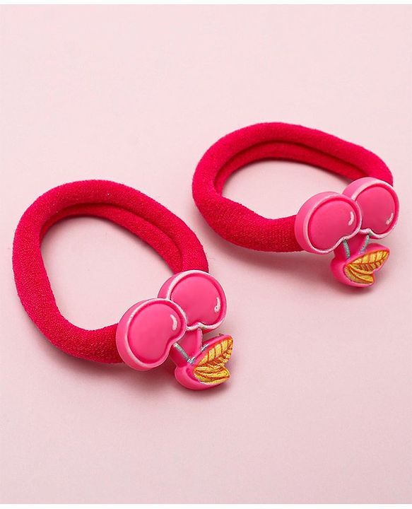 Babyhug Cherry  Rubber Bands Pack Of 12 - Multicolor