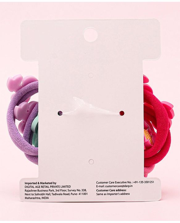 Babyhug Cherry  Rubber Bands Pack Of 12 - Multicolor