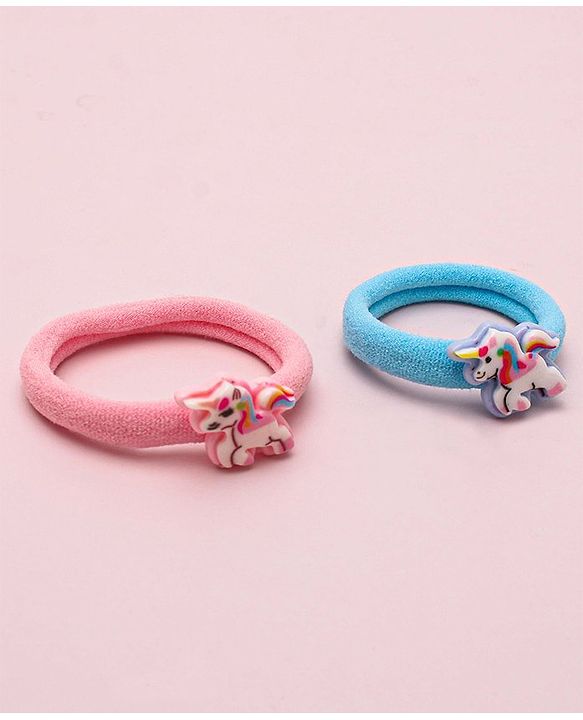 Babyhug Unicorn & Strawberry Rubber Bands Pack Of 12 - Multicolor