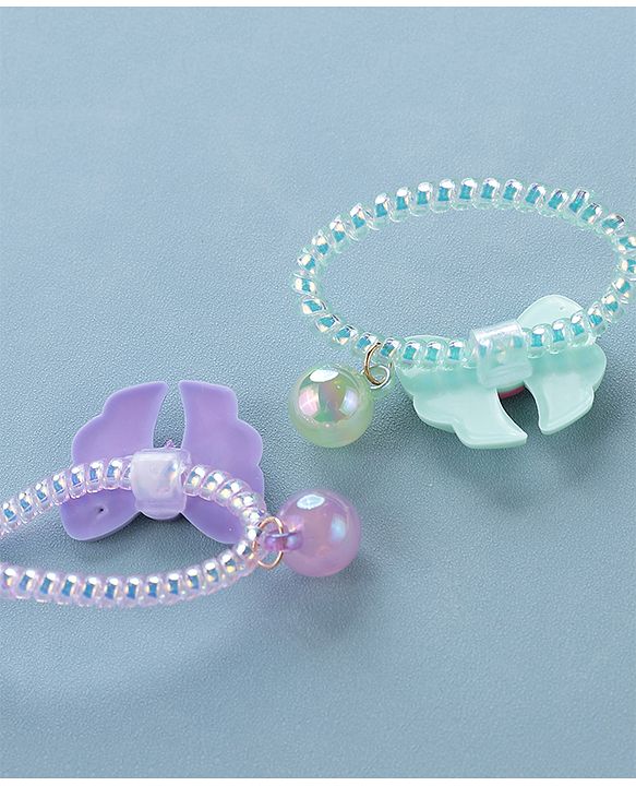 Babyhug Free Size Bow Applique Rubber Bands Set of 5 - Multicolor