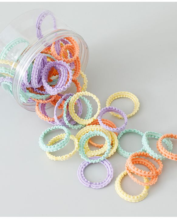 Babyhug Rubber Bands and Scrunchies Pack of 51 - Multicolour