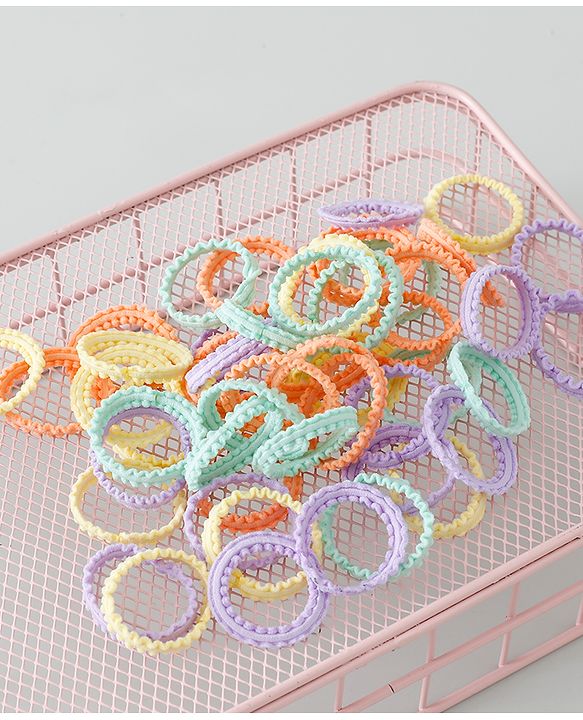 Babyhug Rubber Bands and Scrunchies Pack of 51 - Multicolour