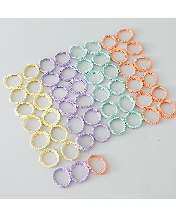 Babyhug Rubber Bands and Scrunchies Pack of 51 - Multicolour