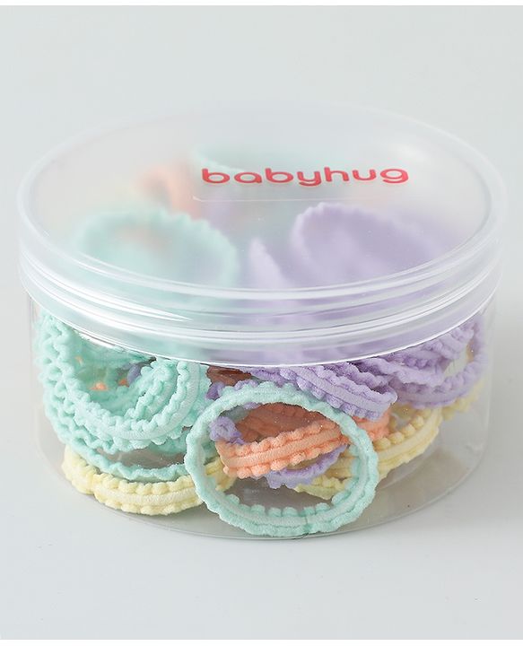 Babyhug Rubber Bands and Scrunchies Pack of 51 - Multicolour