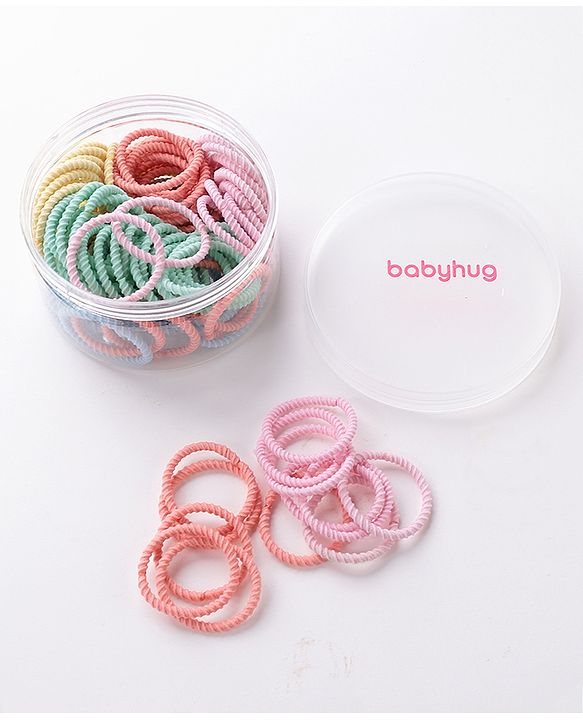 Babyhug Rubber Bands and Scrunchies Pack of 100 - Multicolour