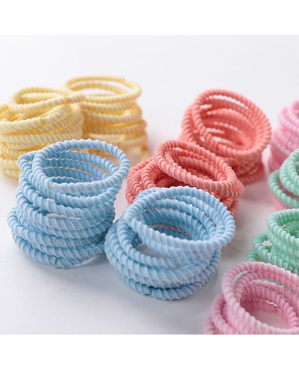 Babyhug Rubber Bands and Scrunchies Pack of 100 - Multicolour
