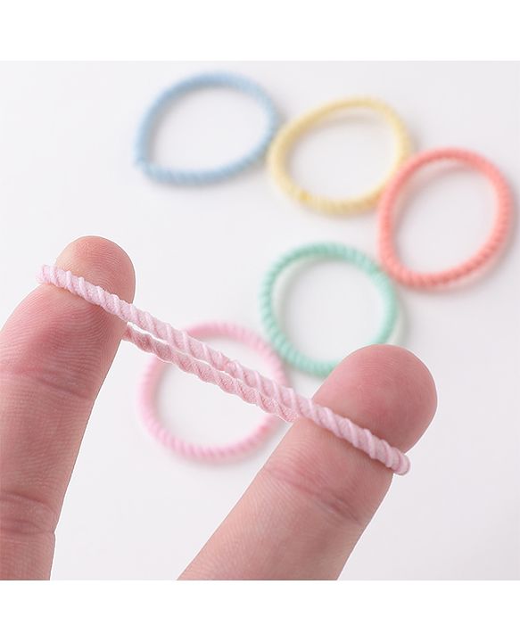 Babyhug Rubber Bands and Scrunchies Pack of 100 - Multicolour
