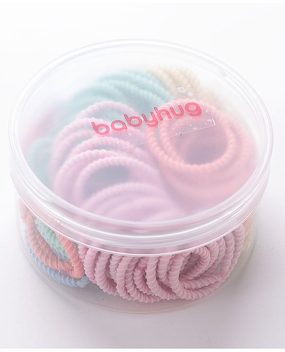 Babyhug Rubber Bands and Scrunchies Pack of 100 - Multicolour