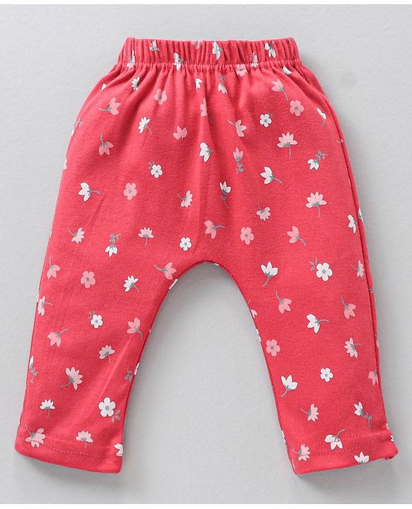 Babyhug Full Length Cotton Diaper Leggings Multi-Print Pack of 3 - Multicolour