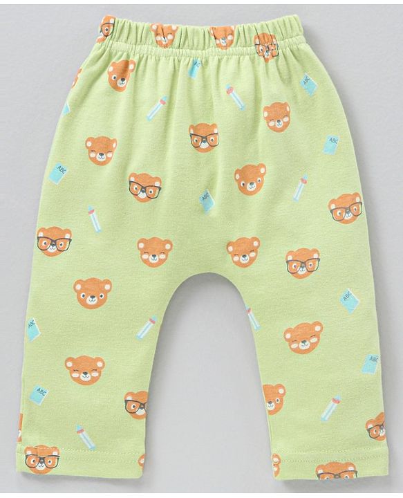Babyhug Full Length Cotton Diaper Leggings Multi-Print Pack of 3 - Multicolour