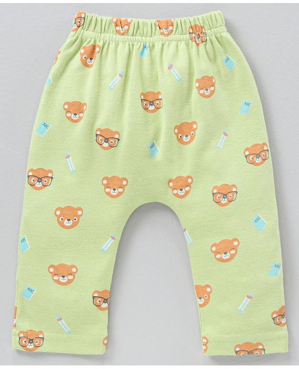 Babyhug Full Length Cotton Diaper Leggings Multi-Print Pack of 3 - Multicolour