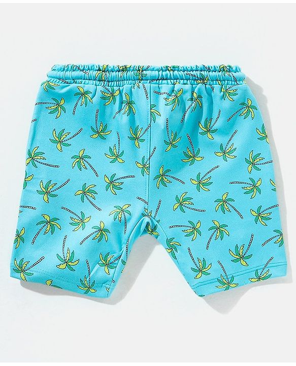 Babyhug Swimming Trunk Tropical Print - Blue