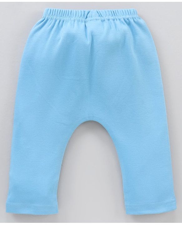 Babyhug Cotton Knit Full Length Striped Pack Of 3 - Blue Orange