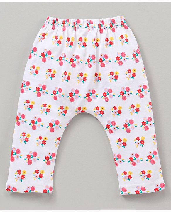 Babyhug Full Length Diaper Pants Multiprint Pack of 3 - Multicolor