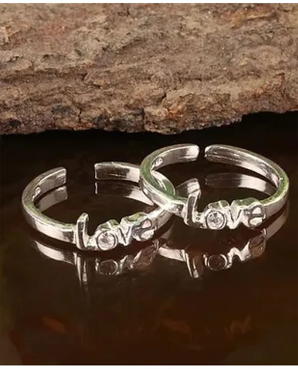 Womens Love Ring 3D (14mm) - 2-in-1 Top Quality Steel Love Purity Ring. Love  & Commitment Ring - Silver Tone - Mason Zone