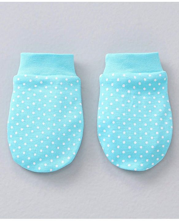Babyhug 100% Cotton Mittens Striped & Floral Print Pack Of 5 - Multicolor
