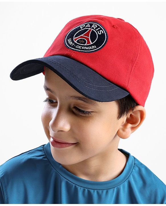 Pine Active 100% Cotton Cap PSG Embroidered Red - Circumference 55 cm