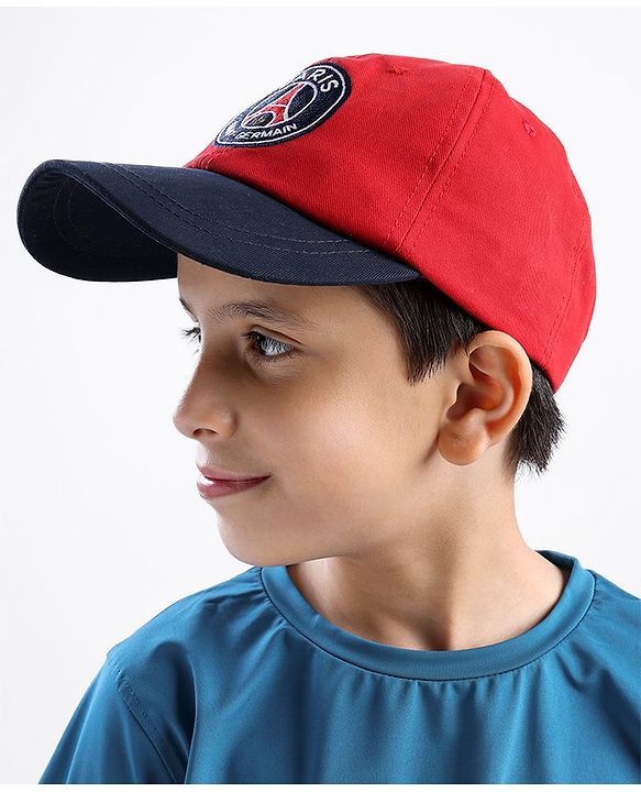 Pine Active 100% Cotton Cap PSG Embroidered Red - Circumference 55 cm