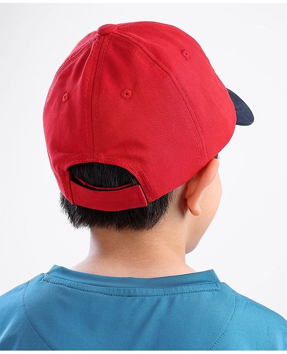 Pine Active 100% Cotton Cap PSG Embroidered Red - Circumference 55 cm