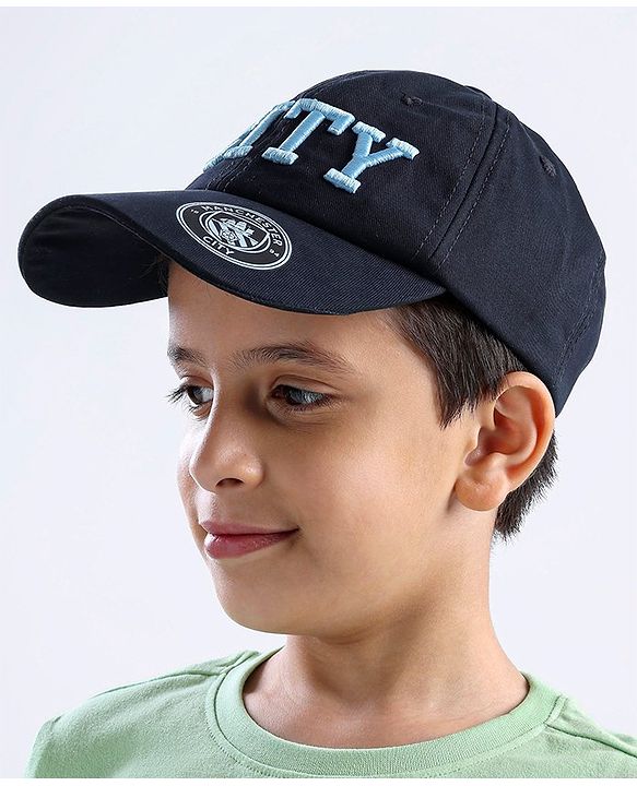 Pine Active 100% Cotton Cap Manchester City Print Blue - Circumference 54 cm