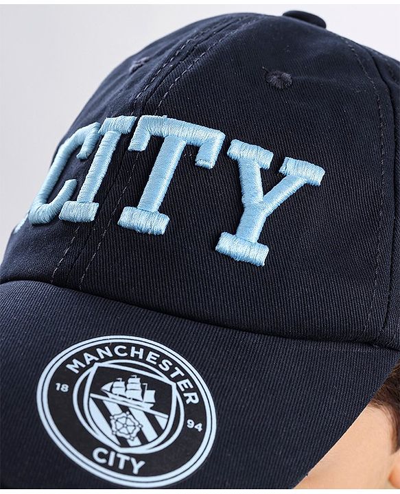 Pine Active 100% Cotton Cap Manchester City Print Blue - Circumference 54 cm