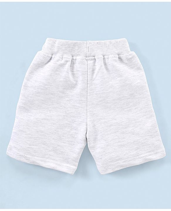 Babyhug Cotton Half Sleeves T-Shirt & Shorts Frog Print - Navy & White