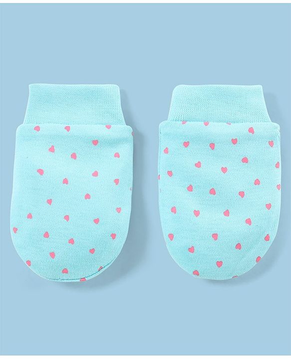 Babyhug 100% Cotton Mittens Star Print Pack Of 5 - Multicolour