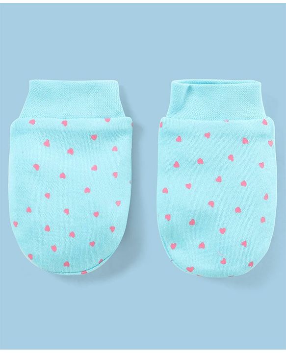 Babyhug 100% Cotton Mittens Star Print Pack Of 5 - Multicolour