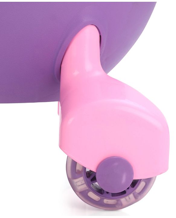 Babyhug Champion Kids Swing Car With LED Wheels - Purple Pink