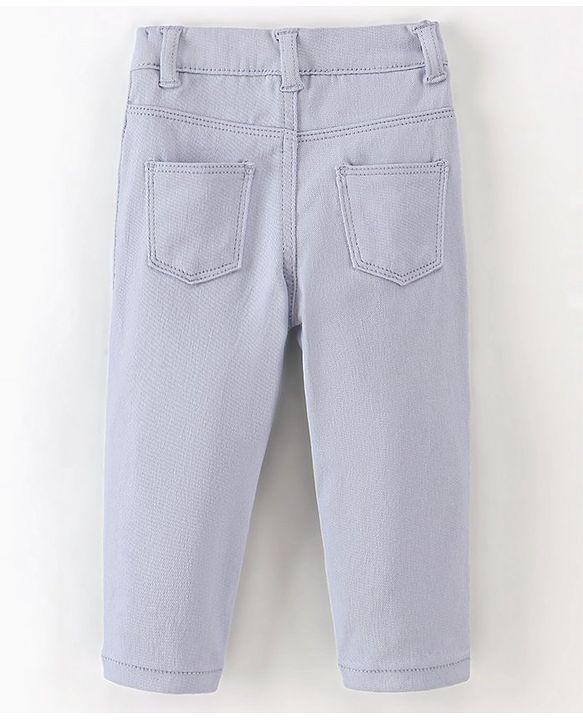 Babyhug Full Length Jeggings Solid - Blue