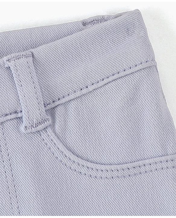 Babyhug Full Length Jeggings Solid - Blue