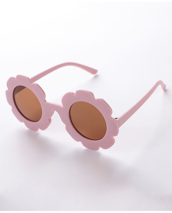 Babyhug Free Size Headband With Flower Applique & Sunglasses - Purple