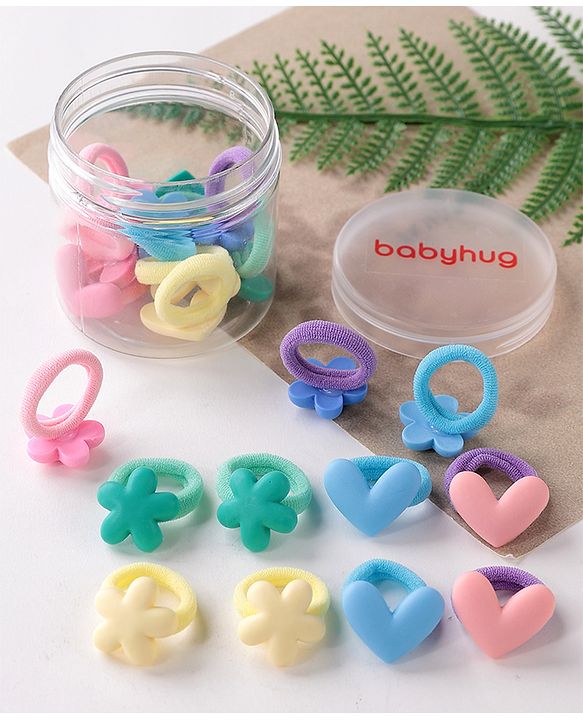 Babyhug Rubber Bands Sets Pack Of 20 - Multicolor