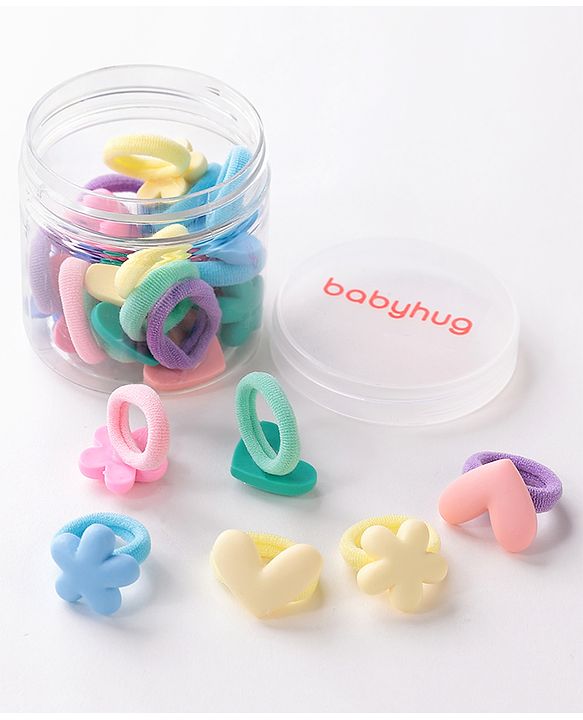 Babyhug Rubber Bands Sets Pack Of 20 - Multicolor