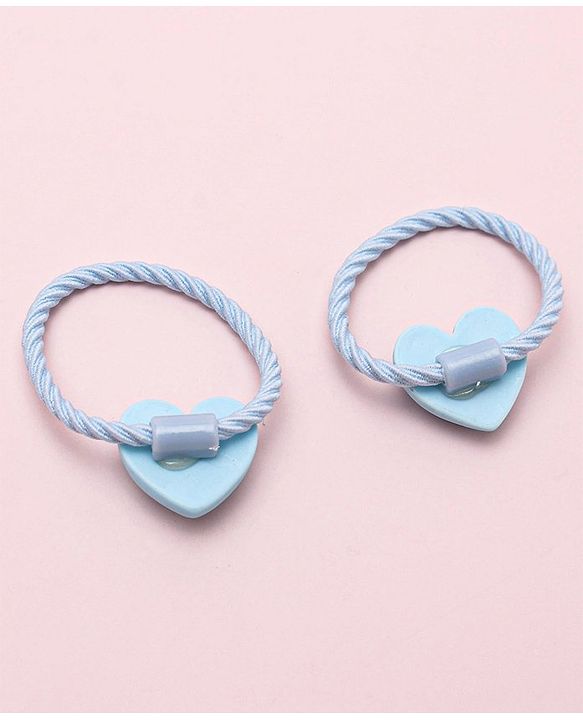 Babyhug Heart Shape Rubber Bands Pack Of 10 - Multicolor