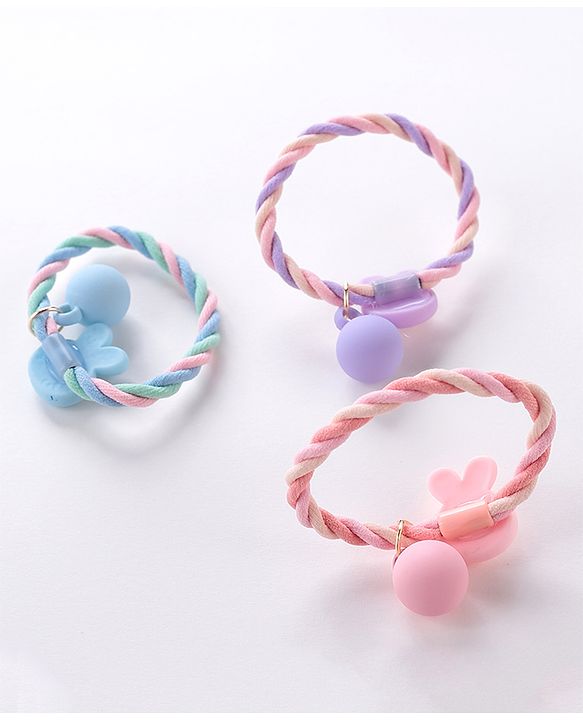 Babyhug  Free Size Fruits Rubber Bands Set of 5 -  Multicolor