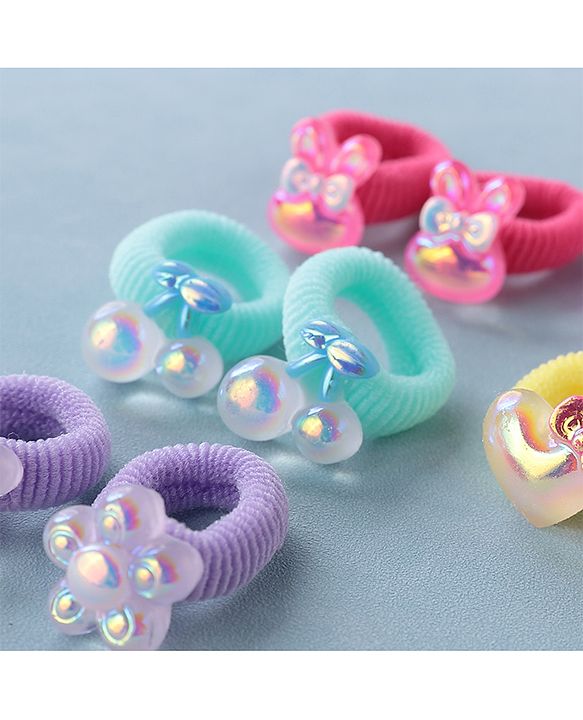 Babyhug Rubber Bands & Scrunchies Sets Pack of 5 - Multicolour