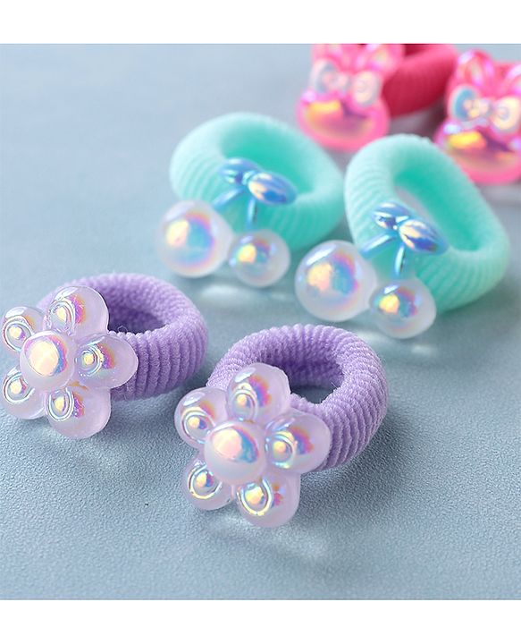 Babyhug Rubber Bands & Scrunchies Sets Pack of 5 - Multicolour