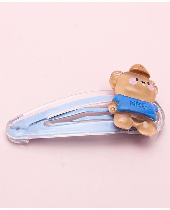 Babyhug  Free Size Bear Hair  Clips & Bow Rubber bands Sets of 9 - Multicolor