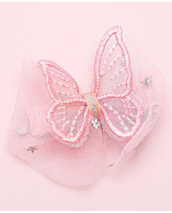 Babyhug  Free Size Bear Hair  Clips & Bow Rubber bands Sets of 9 - Multicolor