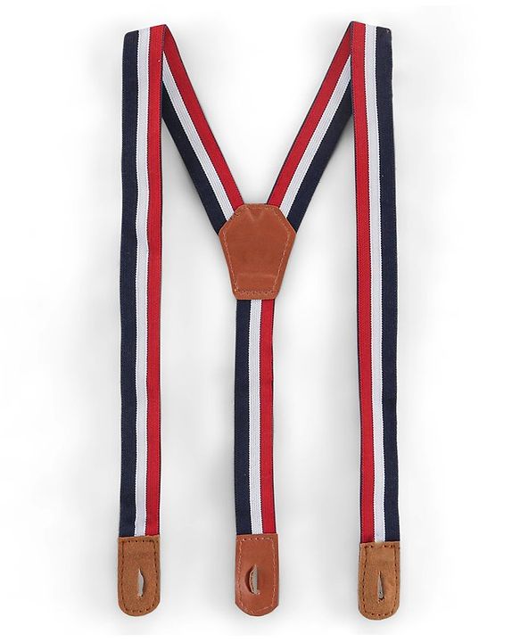 Babyhug Full Length Trouser with Suspenders - Navy Blue