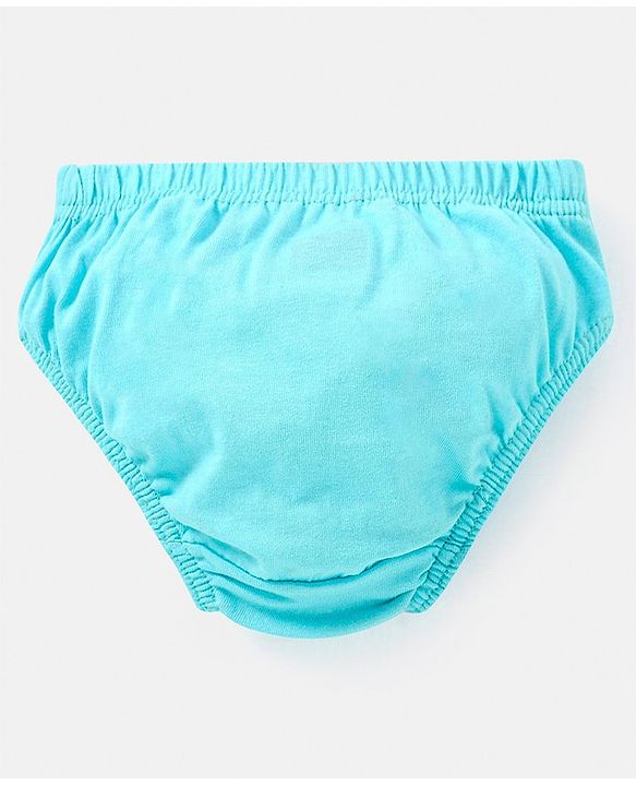 Babyhug 100% Cotton Antibacterial Fruit Printed Panties Pack of 5 - Pink Yellow & Blue