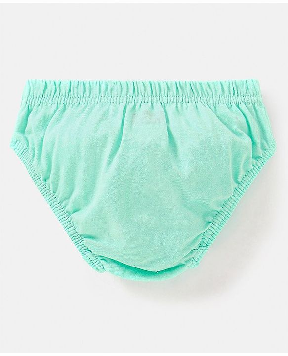 Babyhug 100% Cotton Antibacterial Fruit Printed Panties Pack of 5 - Pink Yellow & Blue