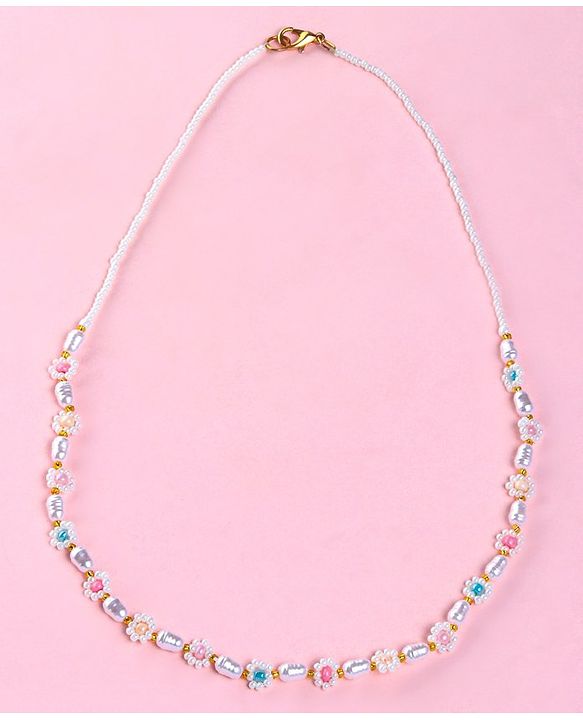 Babyhug Free Size Necklace & Bracelets Floral Design-Multicolor